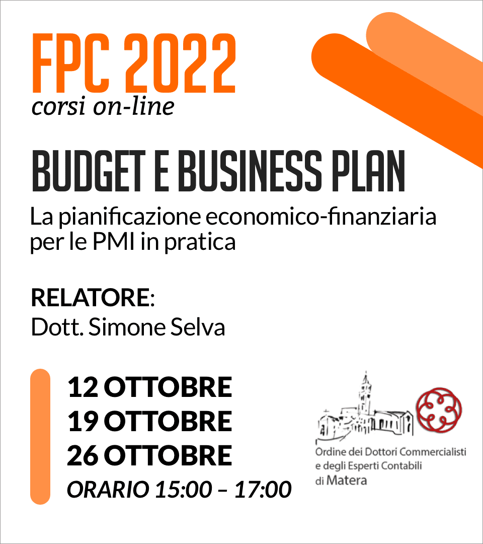 Webinar - Budget e Business plan